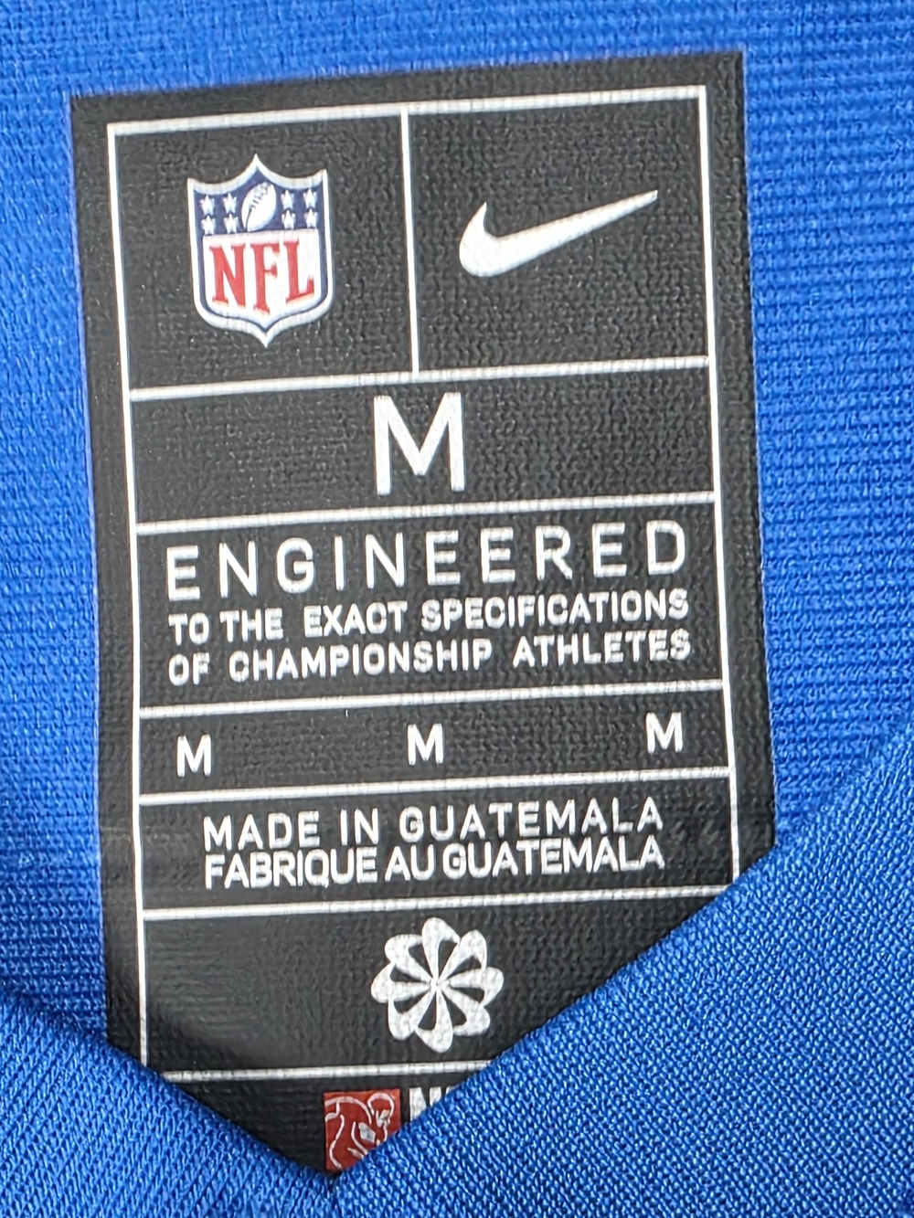 Nike NFL Engineered Aidan Hutchinson Detroit Lions Blue Sz M Jersey. EUC - Picture 2 of 9